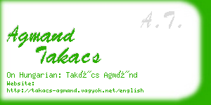 agmand takacs business card